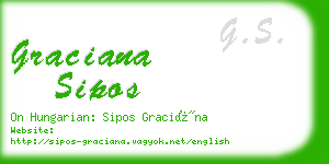 graciana sipos business card